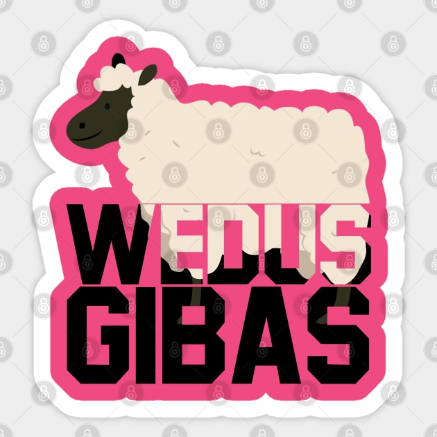 Wedus Gibas Sticker by Indiecate